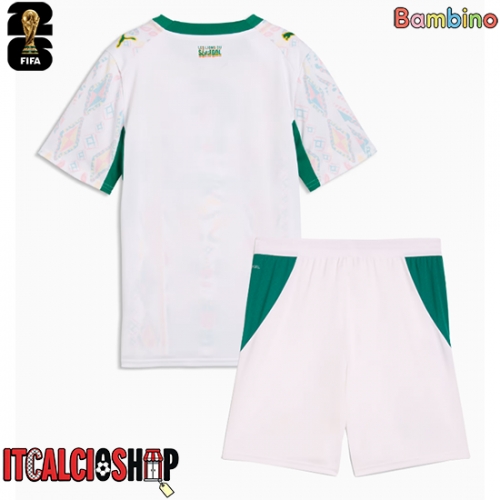 Senegal Prima Maglia Bambino Mondiali 2026 Manica Corta (+ Pantaloni corti)